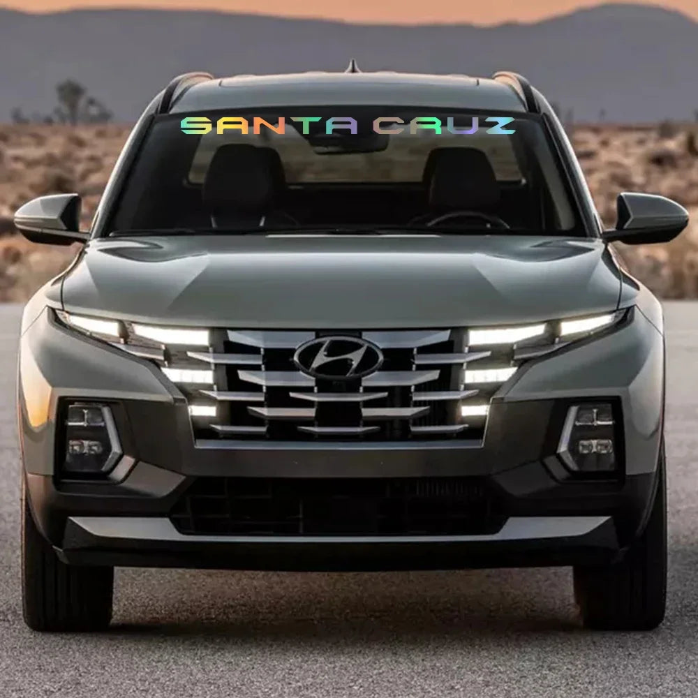 Windshield Graphic Decal for Hyundai Santa Cruz SE / SEL / Limited (2022–2023) | DIY Style Vinyl Sticker