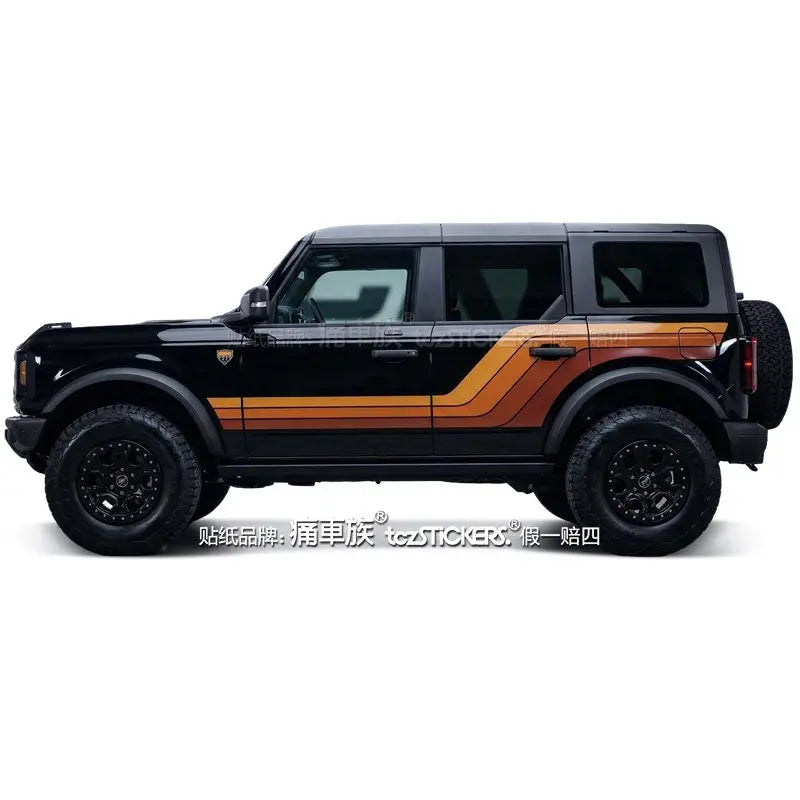 Full-Body Appearance Modification Sport Vinyl Decal Kit for Ford Bronco | Customized PVC Wrap