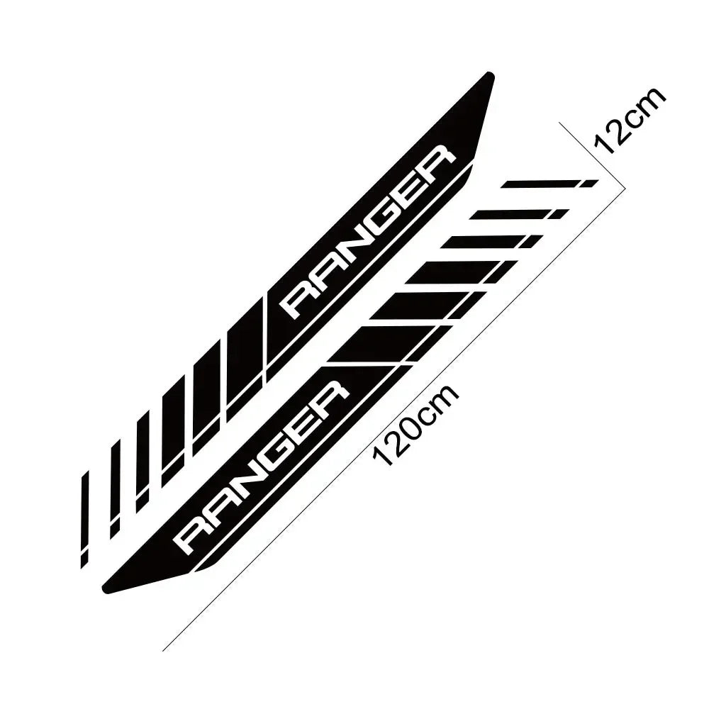 Rear Trunk Side Letter Decal for Ford Ranger Raptor | Vinyl Film Truck Graphic
