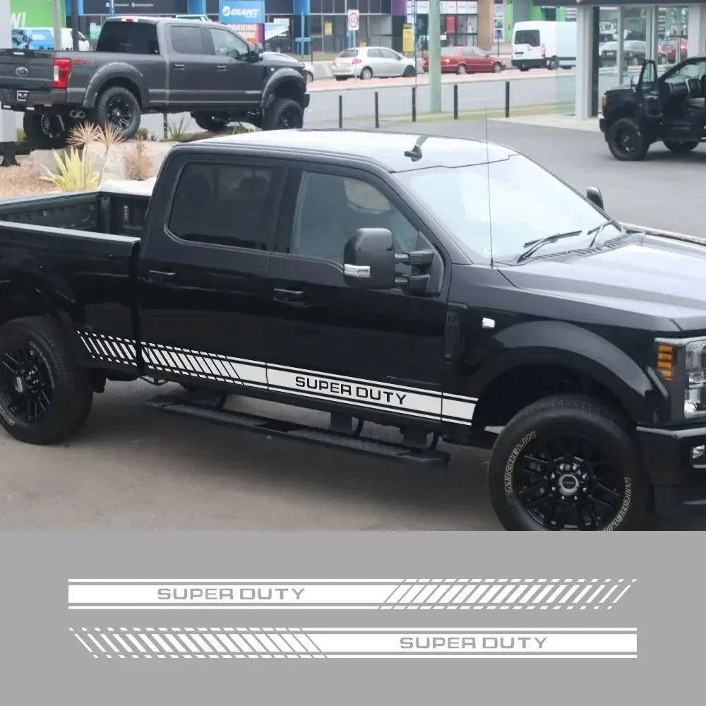 Door Side Body Stripe Decal for Ford Super Duty F-250 / F-350 / F-450 | Vinyl Truck Sticker 2-Pack