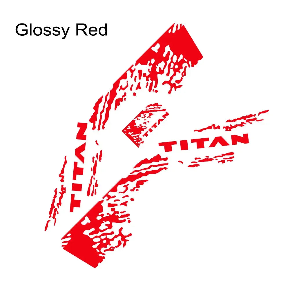 Splash Grunge Body Side Decal for Nissan Titan S / SL / SV / Platinum | 3-Piece Vinyl Truck Graphics