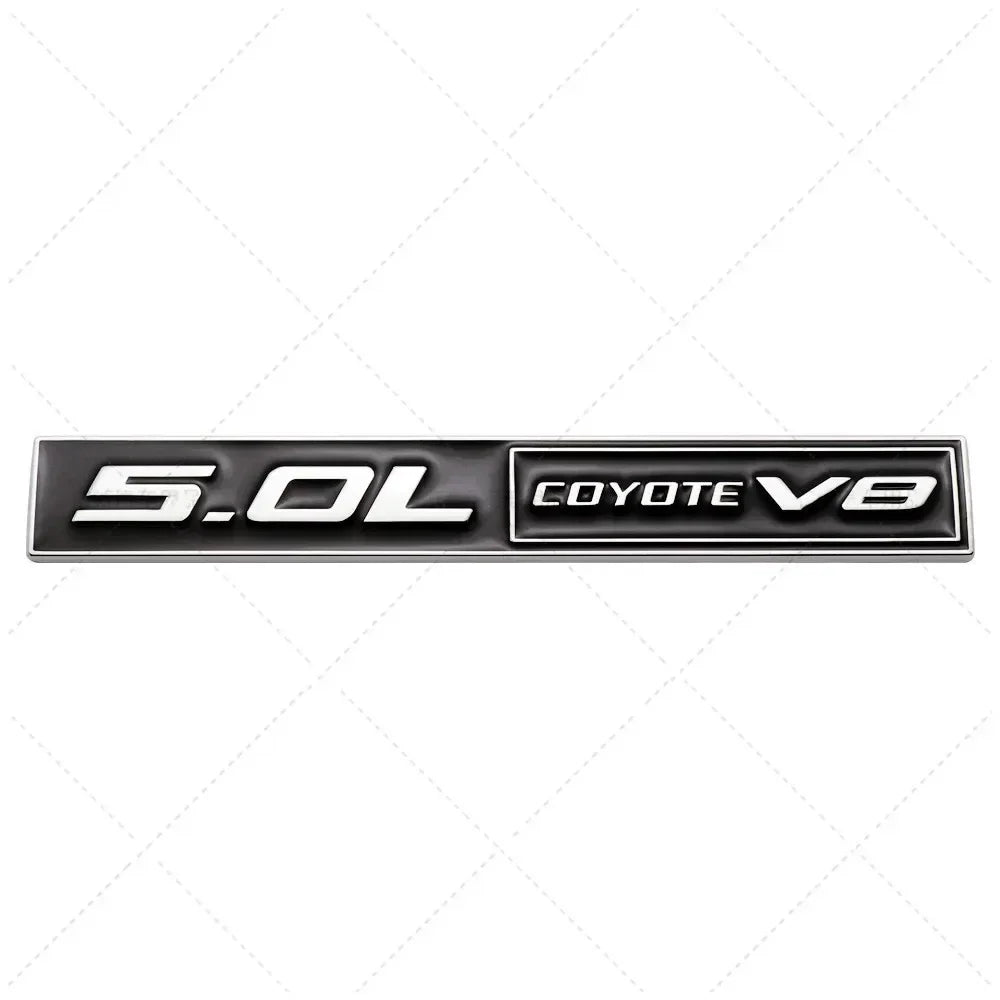 3D Metal 5.0 COYOTE V8 Trunk & Fender Emblem | Ford Mustang Badge Accessory