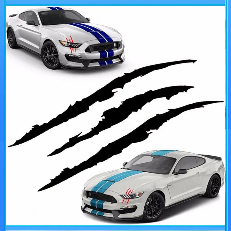 Ghost Claw Hood Vinyl Sticker | Creative Reflective Modification Decal for Cars