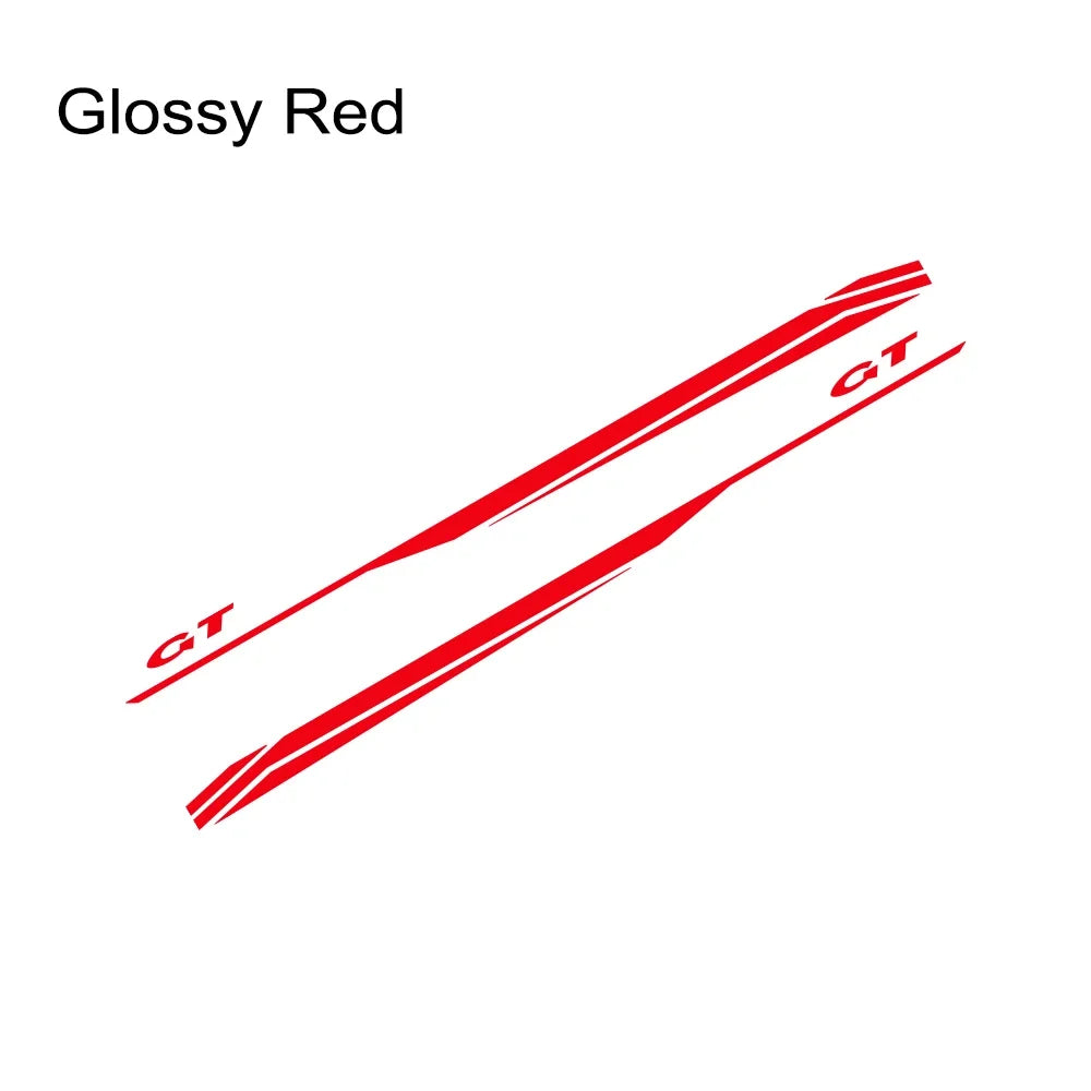 Door Side Graphic Stripe Decal for Ford Mustang GT 350 / 500 / GT4 / GT5 | Color Change Vinyl