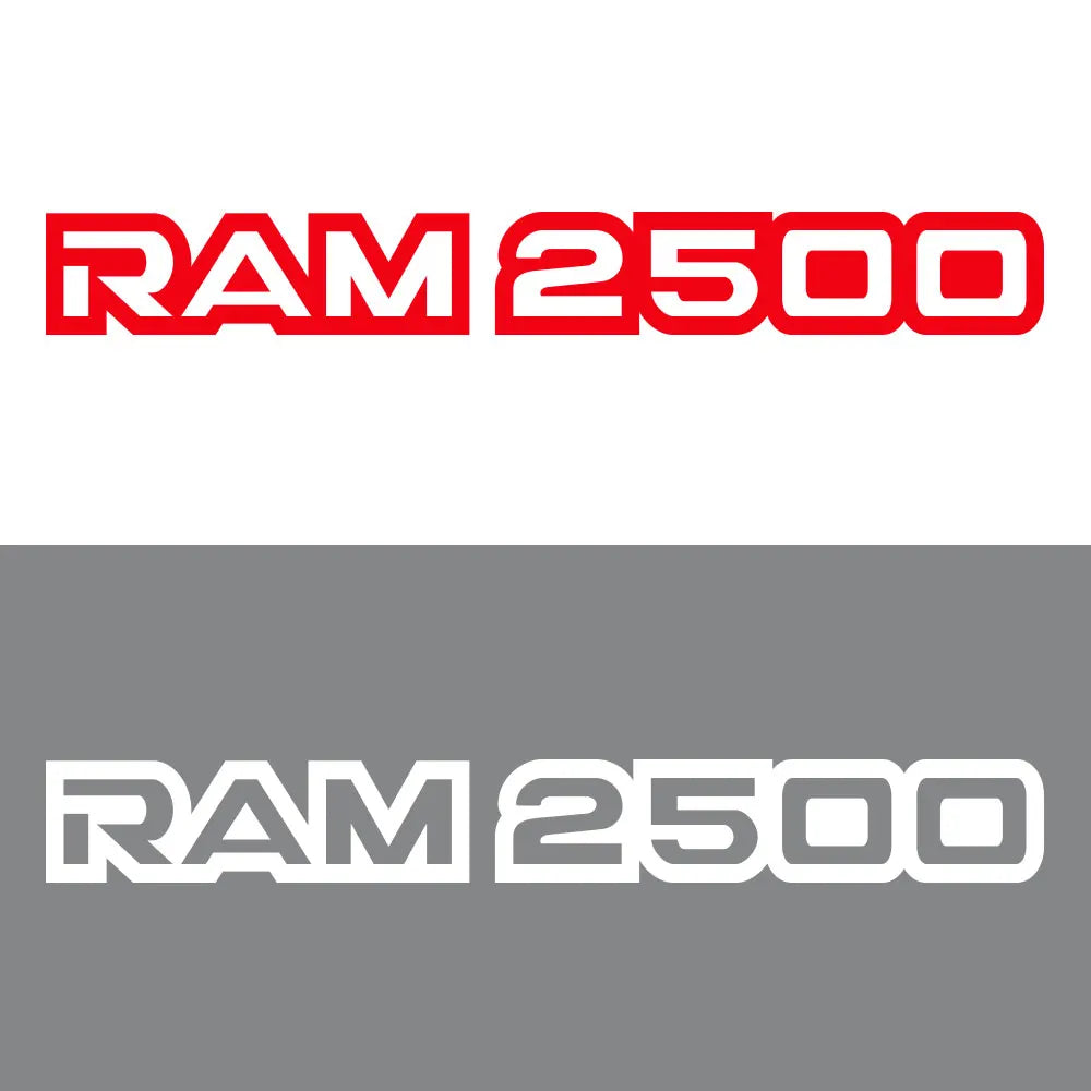 Front Windshield Logo Style Decal for Dodge RAM 1500 / 2500 / 3500 | Vinyl Truck Graphic Cover