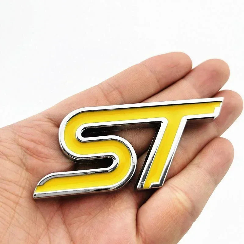 3D Metal ST Badge | Body & Trunk Emblem for Ford Everest / Fiesta / Ecosport / Focus