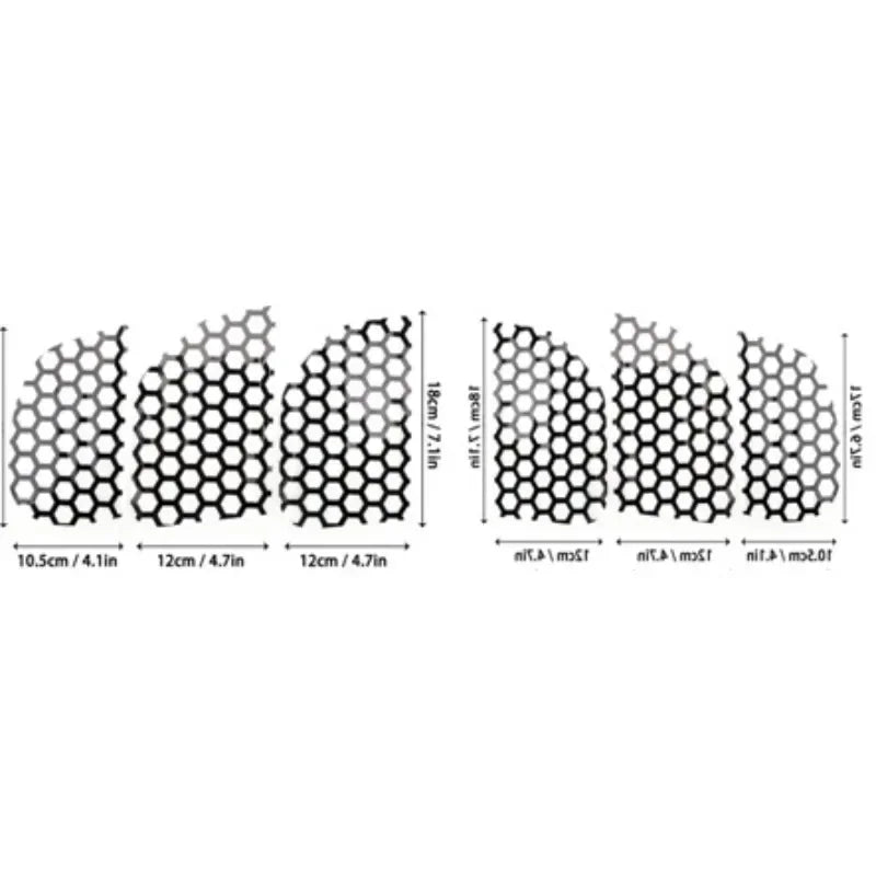 Honeycomb Decoration Sticker Set for Ford Mustang (2015+) | 6-Piece Vinyl Decal