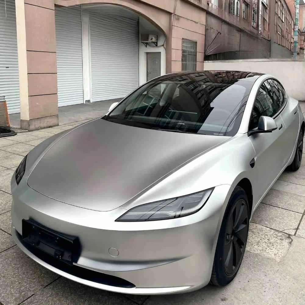 Precut Color Change PPF for Tesla Model 3 Highland (2024–2025) | Black & Glacier Blue PET Film