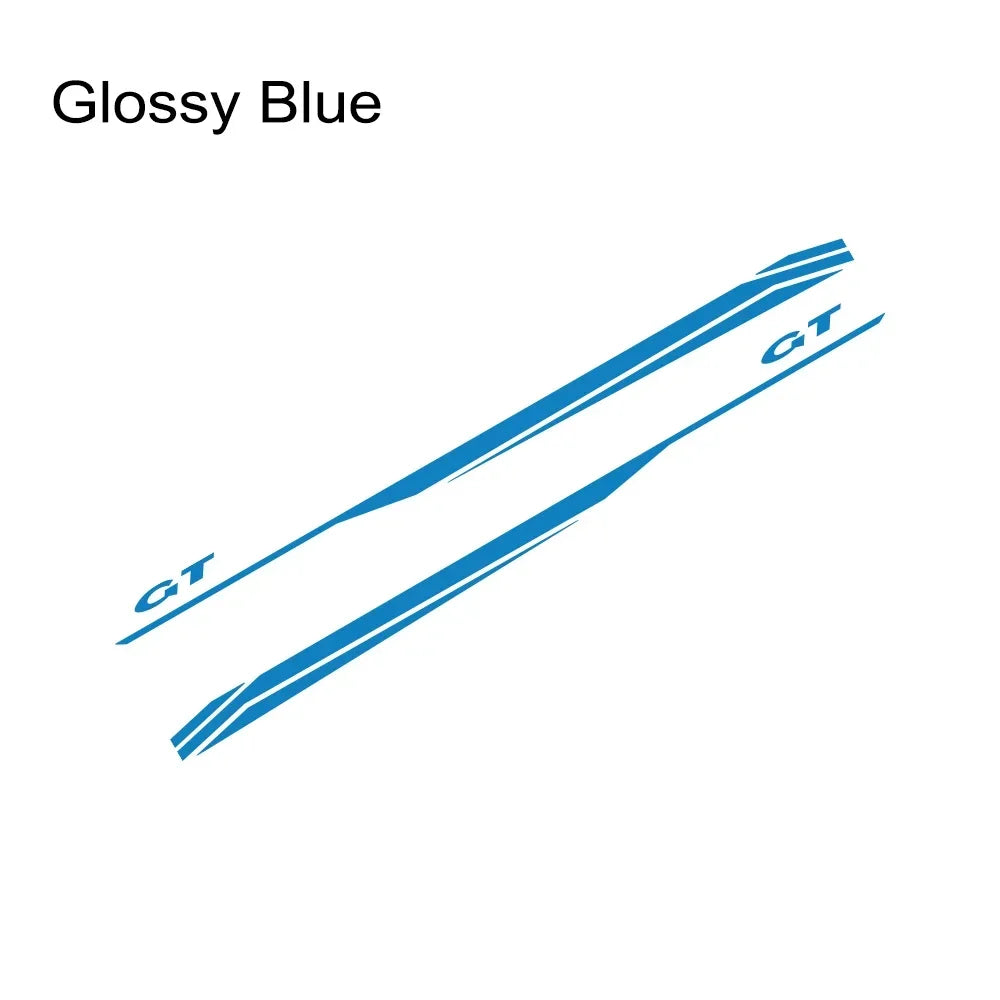 Door Side Graphic Stripe Decal for Ford Mustang GT 350 / 500 / GT4 / GT5 | Color Change Vinyl