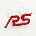 3D Metal RS Logo Badge | Grille, Fender & Trunk Sticker for Ford Fiesta / Focus RS