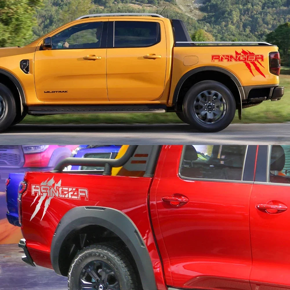 Full Body Side Decal for Ford Ranger Raptor / XLT / XL / Lariat T6 | Pickup Truck Bed Trim Vinyl
