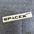 3D ABS SPACEX Letter Emblem Badge for Tesla Rear Tailgate / Trunk | Car Sticker