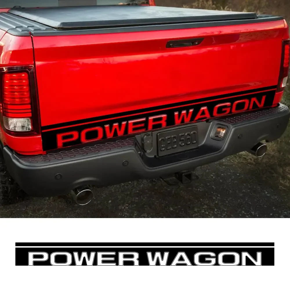 Power Wagon Tailgate Custom Letter Decal for Dodge RAM 1500 / 2500 Rebel | 12-Color Vinyl Sticker