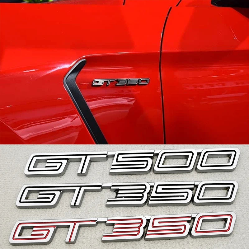 3D Metal GT350 / Shelby / 5.0 Fender & Trunk Badge | Ford Mustang Emblem Sticker
