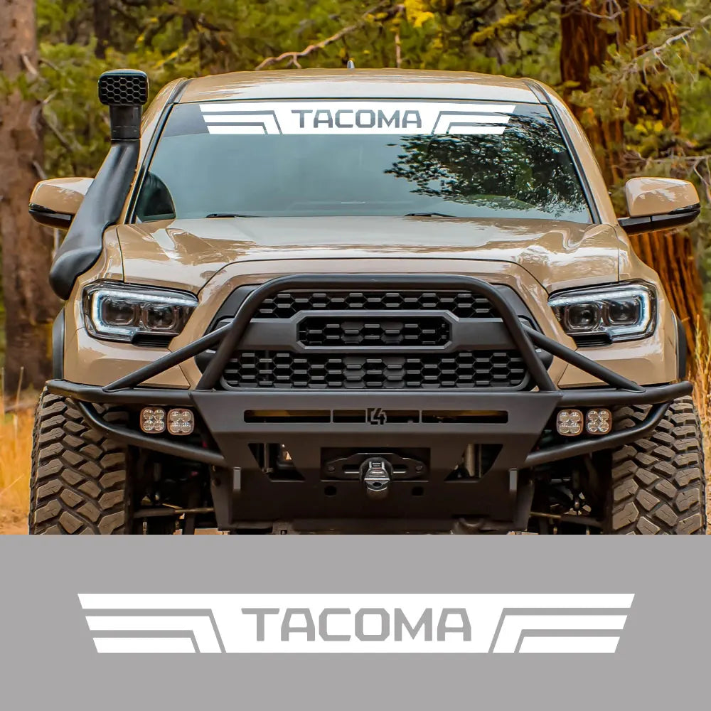 Front Windshield Graphic Decal for Toyota Tacoma | Custom Logo Vinyl Truck Sticker