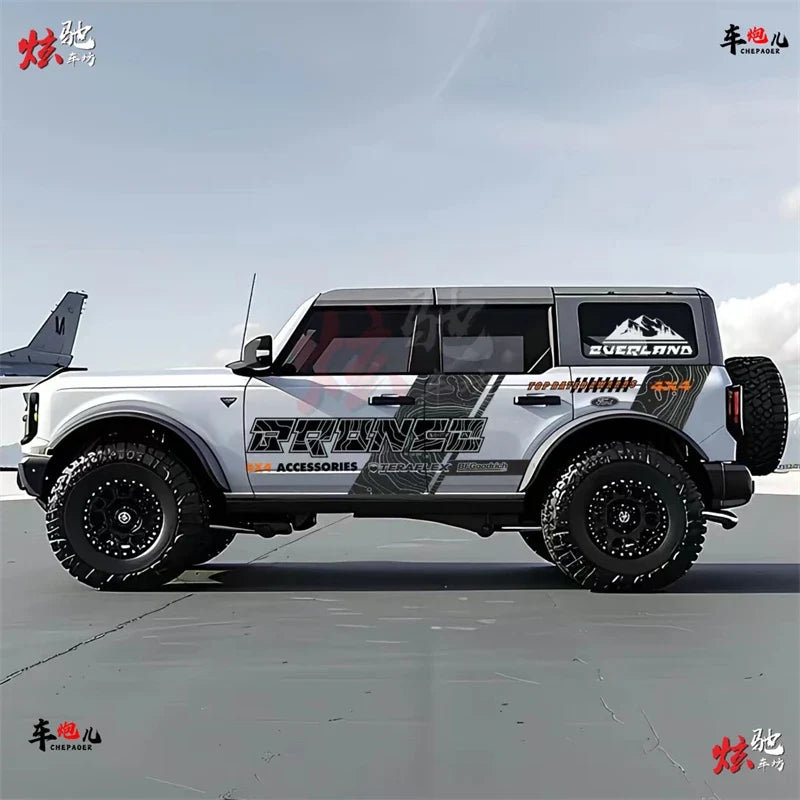 Custom Fashionable Full-Body Modification Vinyl Decal Kit for Ford Bronco | KK Sport Wrap