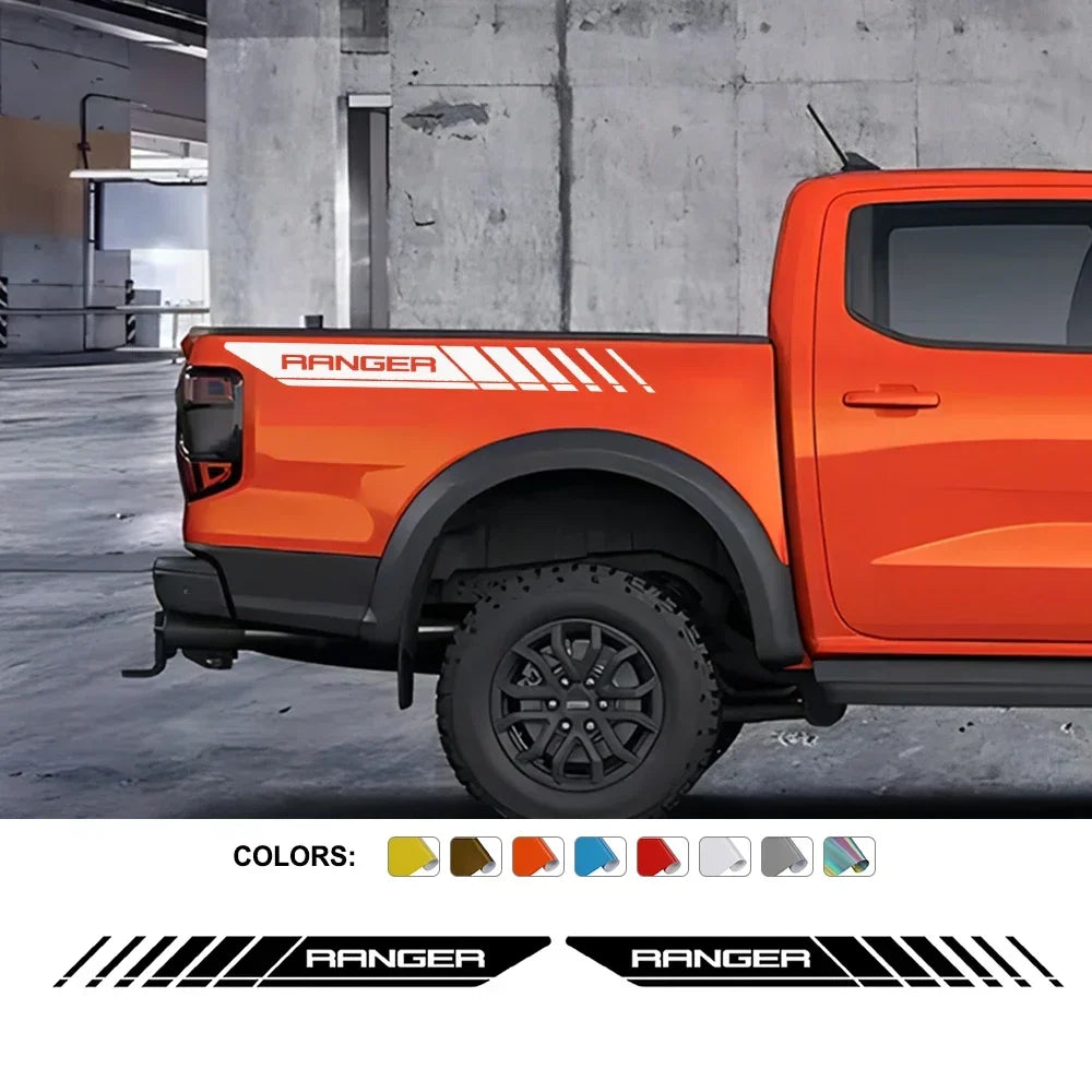 Rear Trunk Side Letter Decal for Ford Ranger Raptor | Vinyl Film Truck Graphic