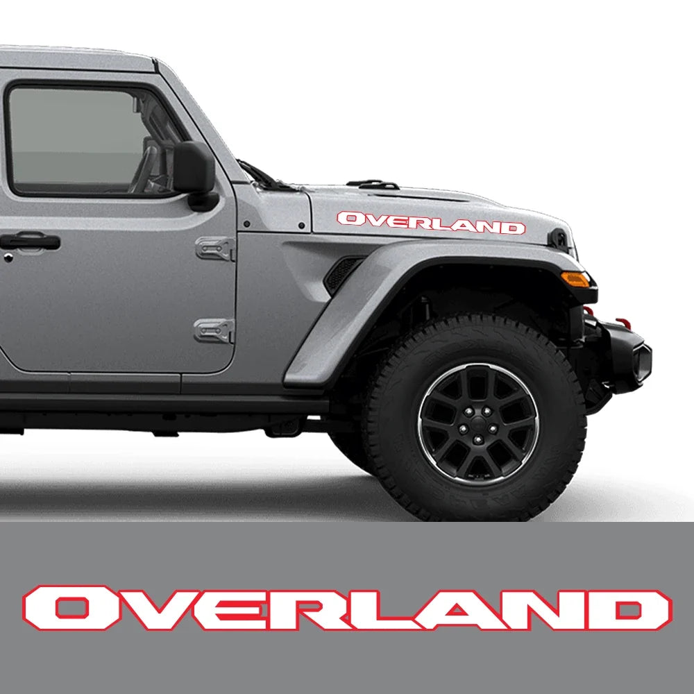 Engine Hood Decal for Jeep Gladiator Overland | Pickup Truck Vinyl Sticker Graphic