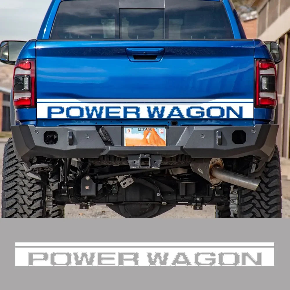 Power Wagon Tailgate Custom Letter Decal for Dodge RAM 1500 / 2500 Rebel | 12-Color Vinyl Sticker
