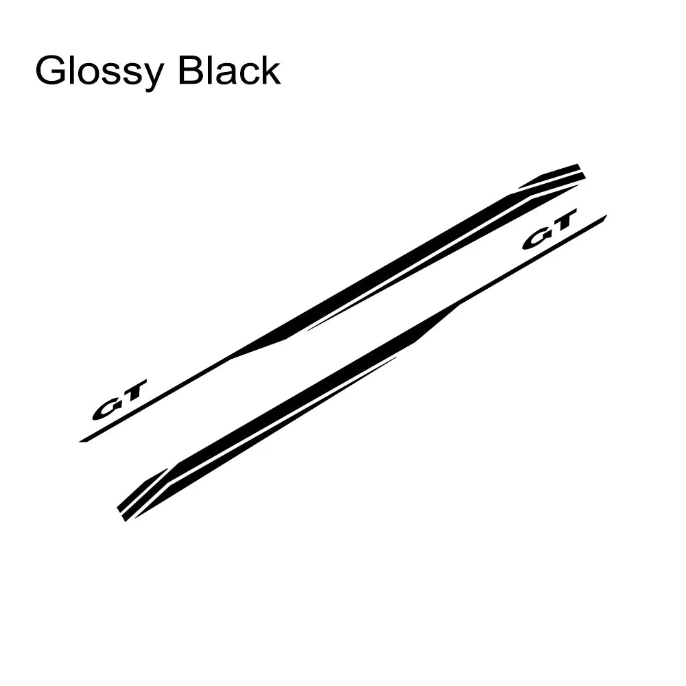 Door Side Graphic Stripe Decal for Ford Mustang GT 350 / 500 / GT4 / GT5 | Color Change Vinyl