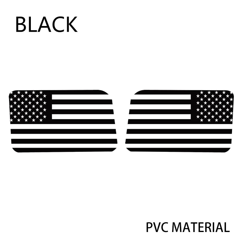 USA Flag Rear Window Decorative Decal for Jeep Wrangler (2021–2024) | Vinyl Cover Sticker