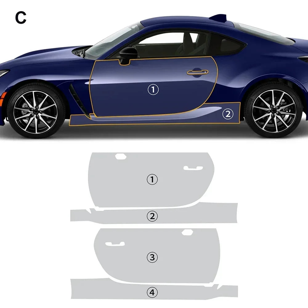 Precut PPF for Toyota GR86 (2021–2025) | TPU Paint Protection Film Clear Bra