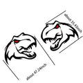 Ferocious Dinosaur Head Body Decal – Large Format Vinyl Sticker for Dodge Challenger & RAM TRX | Both Sides, Black