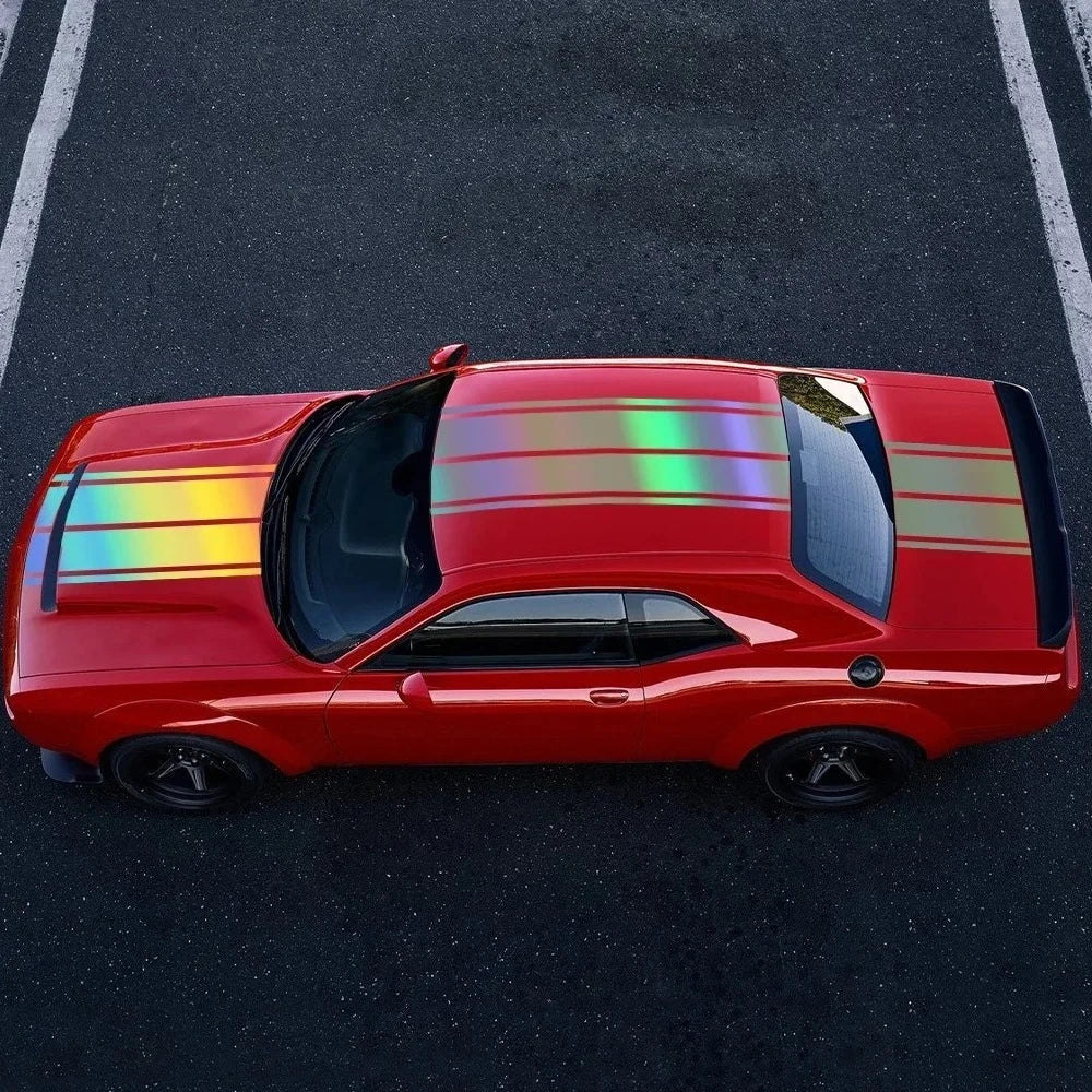 Racing Stripe Hood & Trunk Decal Kit for Dodge Challenger SXT / R/T / SRT (2011–2024) | Vinyl Body Graphics