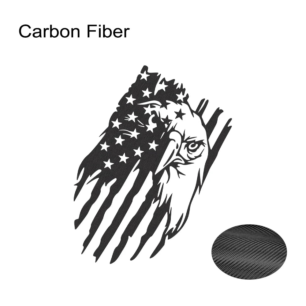 American Bald Eagle Flag Tailgate Decal – Pickup Truck Vinyl Sticker | Ford F-150, Tacoma, Hilux, D-Max, Dodge Ram