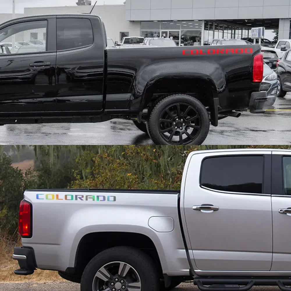 Rear Trunk Side Decal for Chevrolet Colorado | 2-Piece Pickup Truck Vinyl Graphic