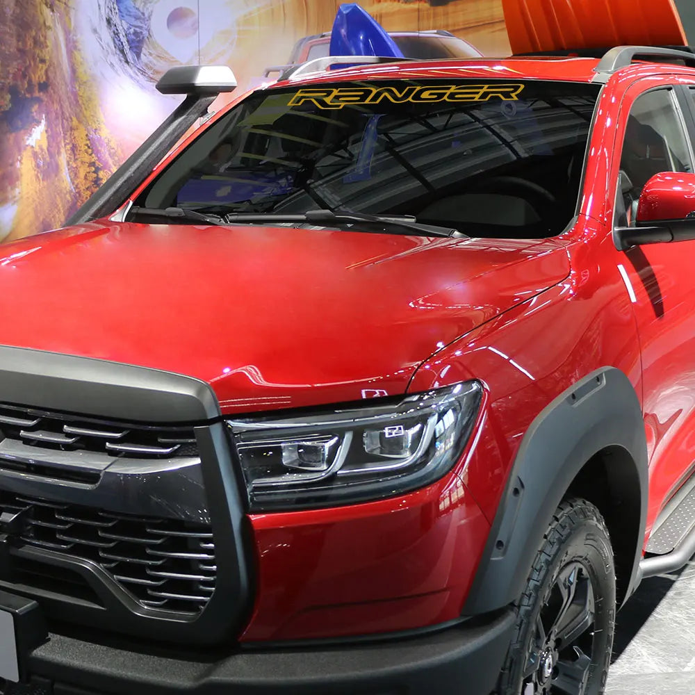 Front Windshield Logo Graphic Decal for Ford Ranger | Custom Vinyl Film Truck Cover