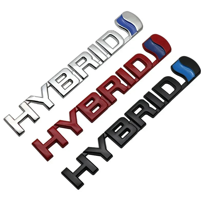 Metal HYBRID Front Grille & Trunk Badge Emblem for Toyota Land Cruiser / Camry | Decal Sticker