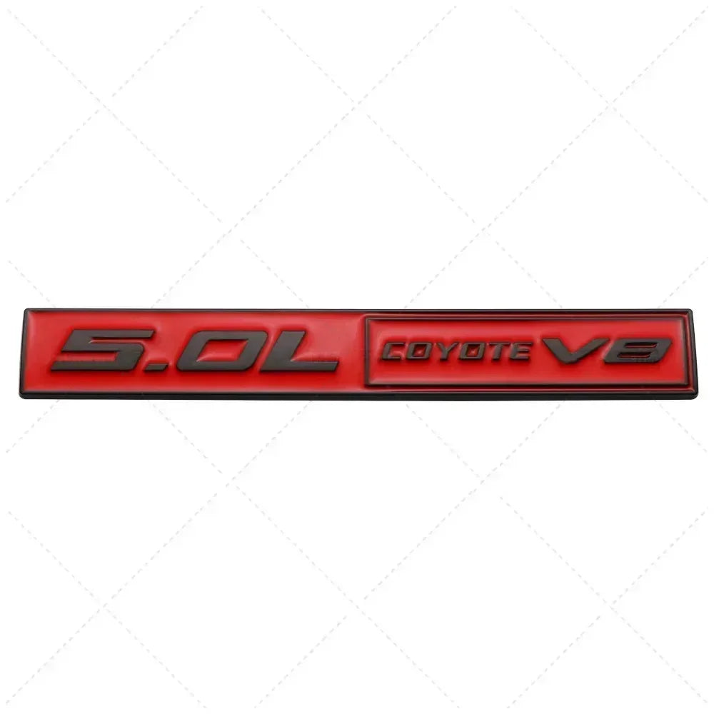 3D Metal 5.0 COYOTE V8 Trunk & Fender Emblem | Ford Mustang Badge Accessory