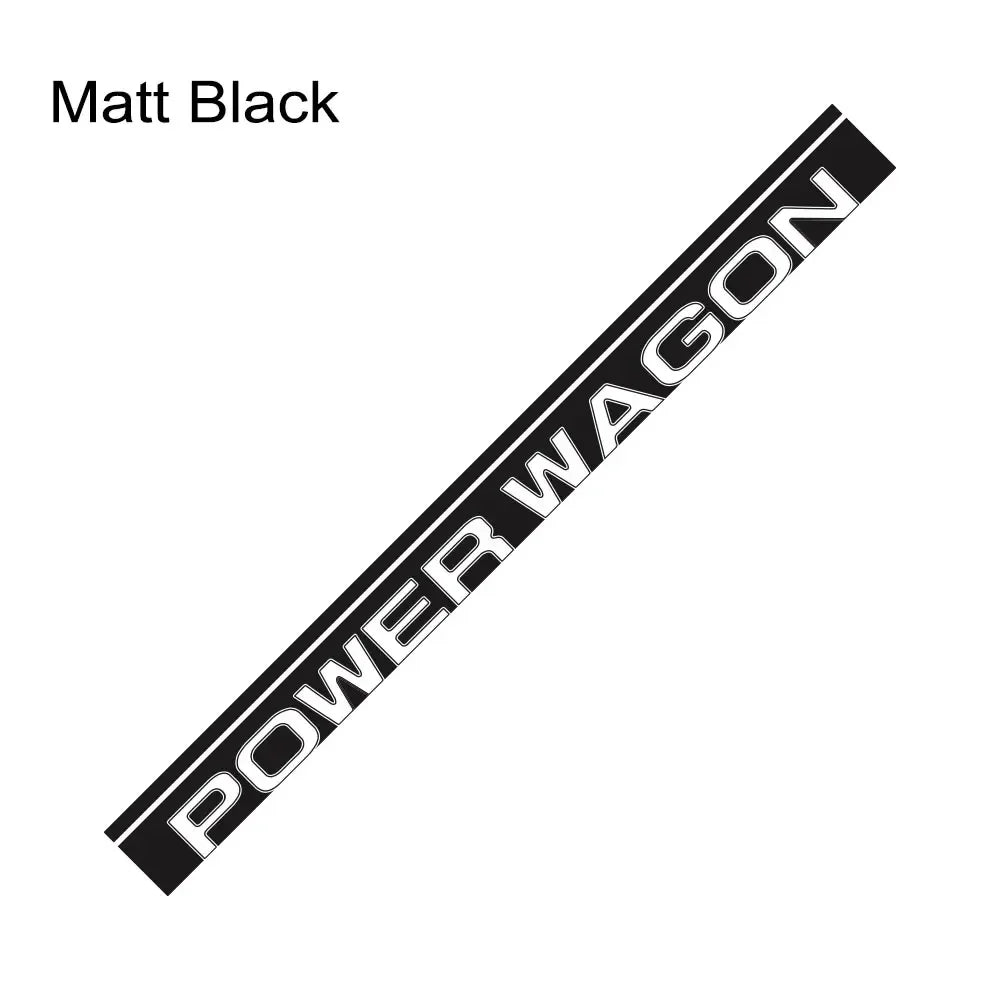 Power Wagon Tailgate Custom Letter Decal for Dodge RAM 1500 / 2500 Rebel | 12-Color Vinyl Sticker