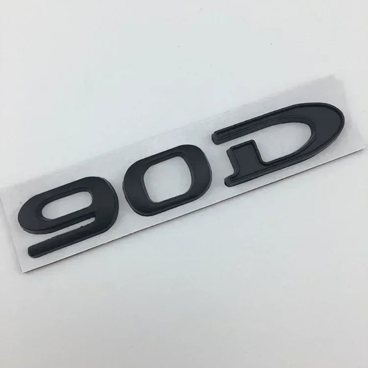 Rear Boot Trunk Tailgate Emblem Badge for Tesla Model 3 / S / X / Y | 75D 85D 90D 100D Sticker