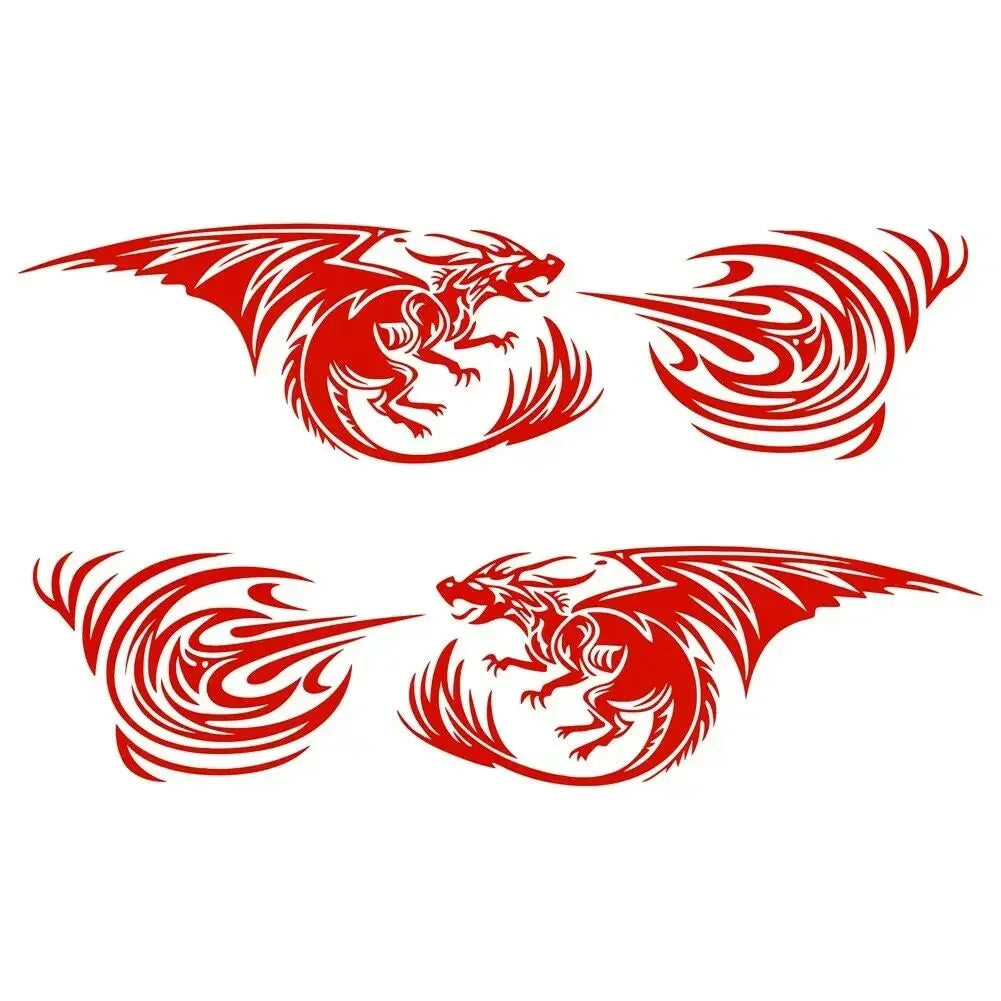 Dodge Challenger Hellcat Vintage Running Cat Tribal Tattoo Door Decal – Vinyl Graphic | 7 Designs, Left / Right / Both Sides