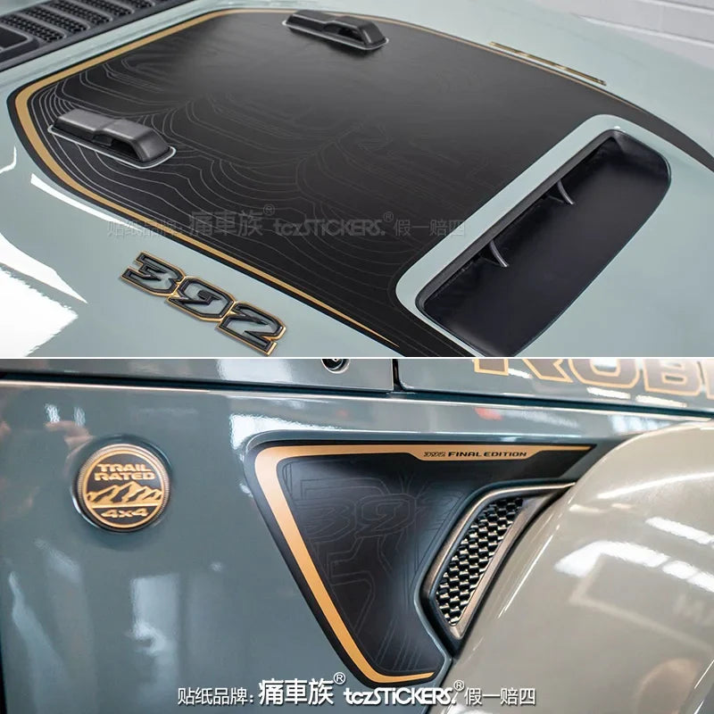 Jeep Wrangler 392 Final Edition Full-Body Vinyl Decal Kit – Custom Sports Graphics | Hood, Door & Body Exterior