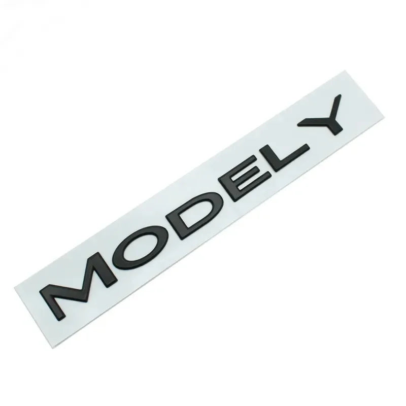 Original 3D ABS Letter Logo Emblem for Tesla Model 3 / Model Y | Rear Tailgate Trunk Badge