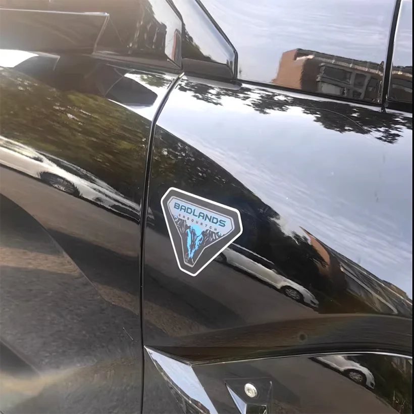 Badlands Sasquatch Fender Vent Decal for Ford Bronco | Forest Mountain Emblem Vinyl Sticker