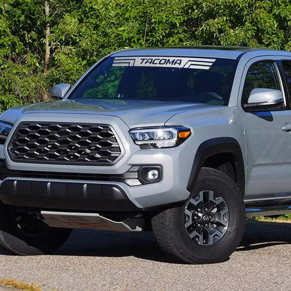 Front Windshield Graphic Decal for Toyota Tacoma | Custom Logo Vinyl Truck Sticker