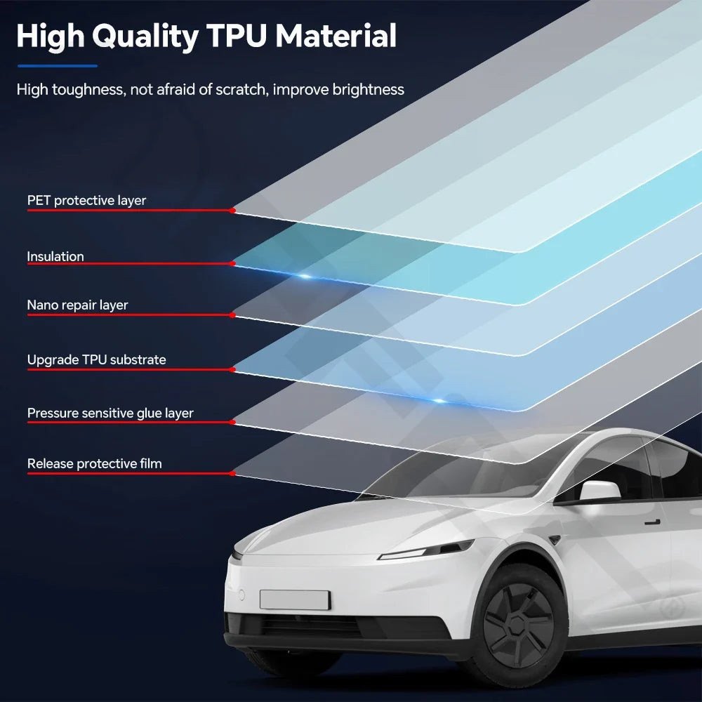 Precut PPF for Tesla Model Y Standard (2026+) | TPU Paint Protection Film Clear Bra
