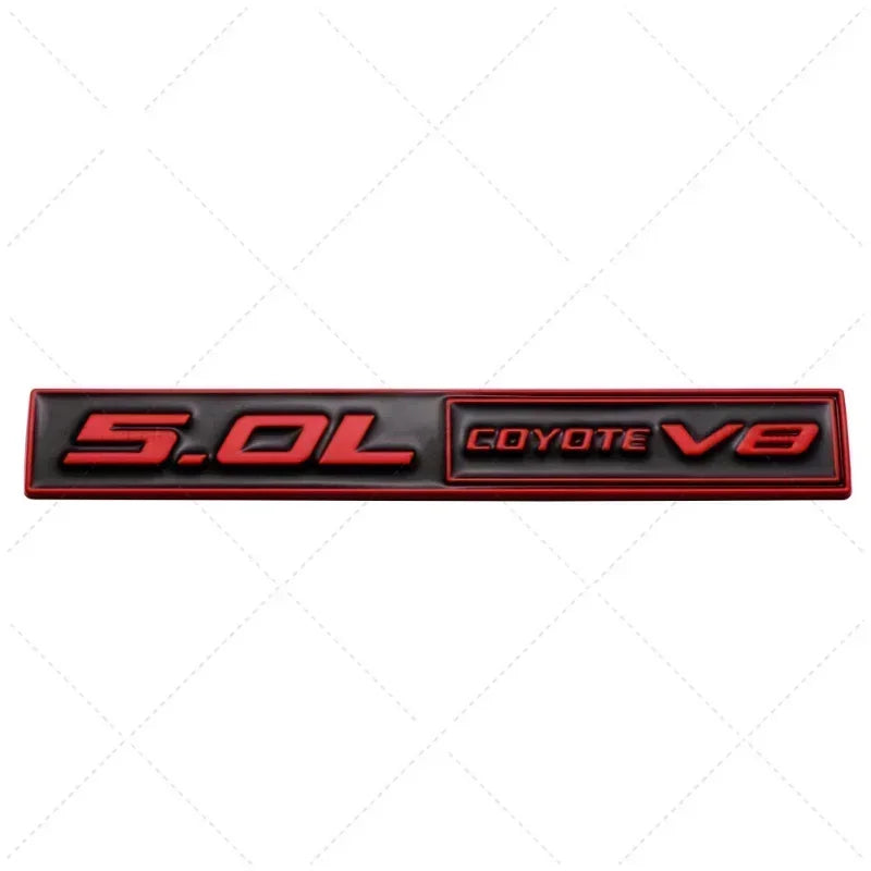 3D Metal 5.0 COYOTE V8 Trunk & Fender Emblem | Ford Mustang Badge Accessory