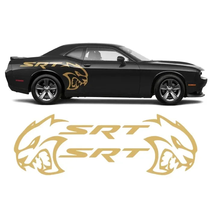 Hellcat SRT Rear Fender Tribal Decal — Both Sides Included | Challenger, Charger & Mustang