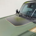 Retro Matte Topo Map & Compass Hood Decal | Off-Road Mountain Blackout Vinyl Wrap Sticker