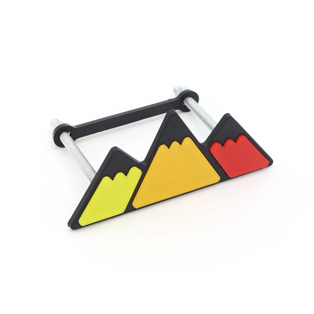 TRD Tri-Color Grille Badge Emblem for Toyota Tacoma / Tundra / 4Runner / Highlander | 3-Piece ABS Set