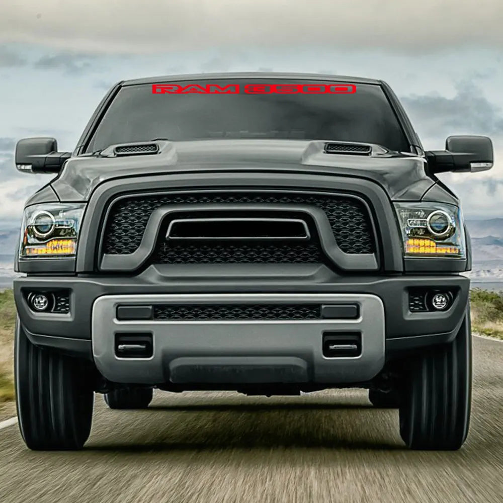 Front Windshield Logo Style Decal for Dodge RAM 1500 / 2500 / 3500 | Vinyl Truck Graphic Cover