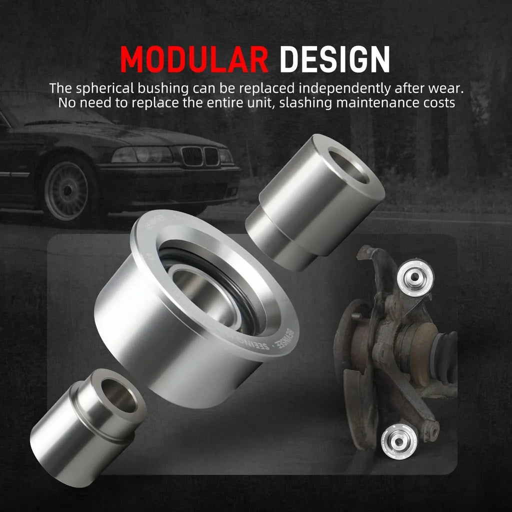 BMW E36 / E46 3 Series & E85 / E86 / E89 Z4 Rear Control Arm Outer Spherical Bushing Kit 1992 - 2016 (Replaces 33326775551 / 33326771828 / 33321136311)