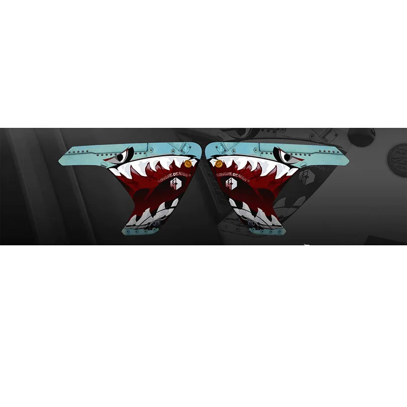 Shark Soldier Hood, Side & Fender Vent Decal | Precut Vinyl Wrap Graphic Kit