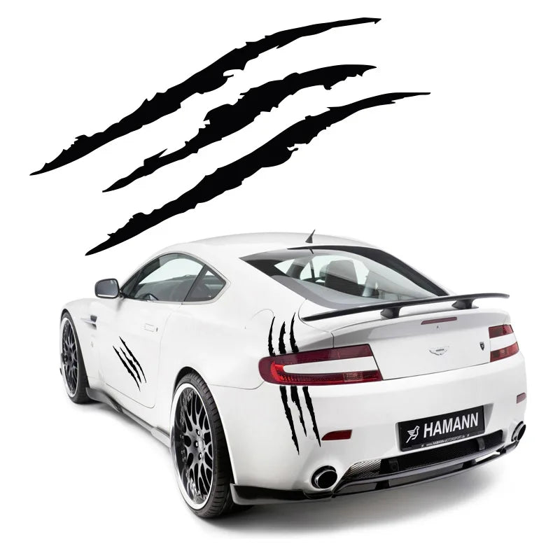 Ghost Claw Hood Vinyl Sticker | Creative Reflective Modification Decal for Cars
