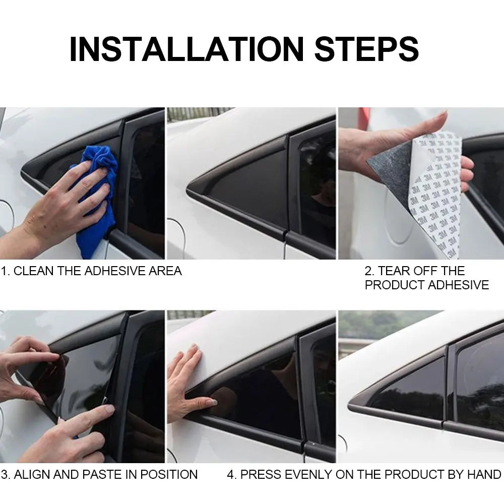 Gloss Black Pillar Post Trim Cover – Dodge Ram 1500 2500 3500 (2009–2018)